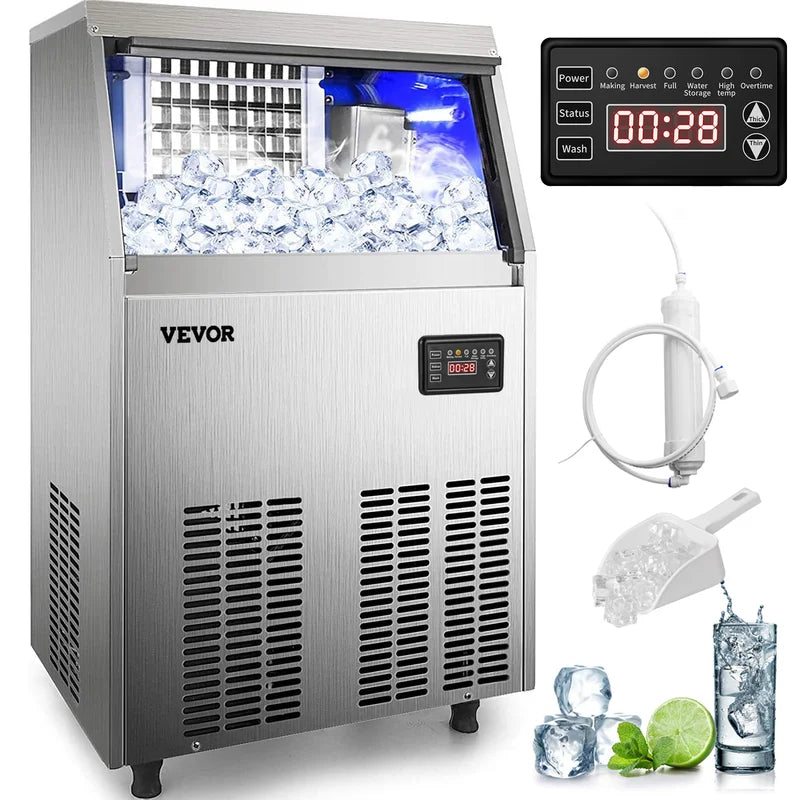 Stellweilan Tessberg 65 Lb. Daily Production Cube Ice Freestanding Ice Maker